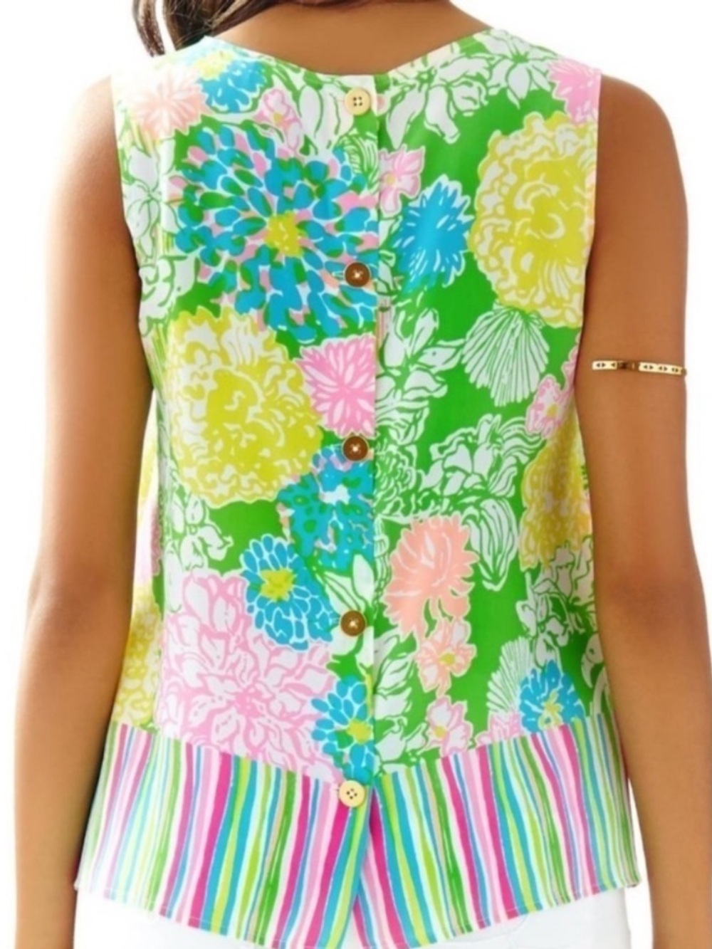Lilly Pulitzer Iona Hibiscus Stroll Tank - Picture 2 of 6